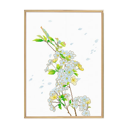 Fragrant Blossoms Stamped Cross Stitch Kit, 19.7" x 25.6"