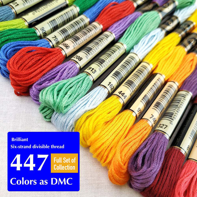 Buy Wholesale China Cross Stitch Floss 447colors Skeins Premium Rainbow  Color Embroidery Floss Sewing Threads For Beginners Diy & Floss Sewing  Threads at USD 0.64